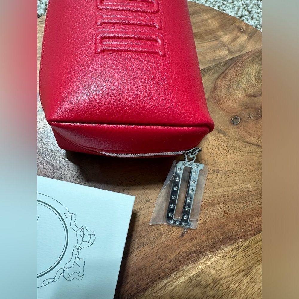 Dior Makeup Cosmetic Square Pouch Red Limited Edition - Picture 3 of 6